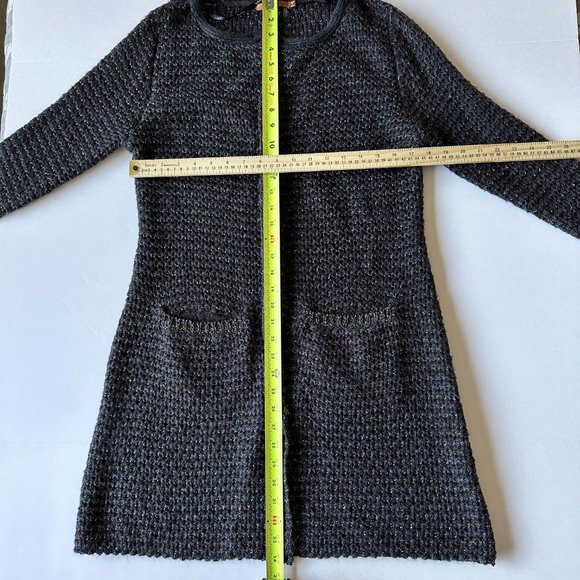 Belldini Women's Open Cardigan Jacket Black Long Sleeve Sweater w/Pockets Size M - Picture 9 of 9